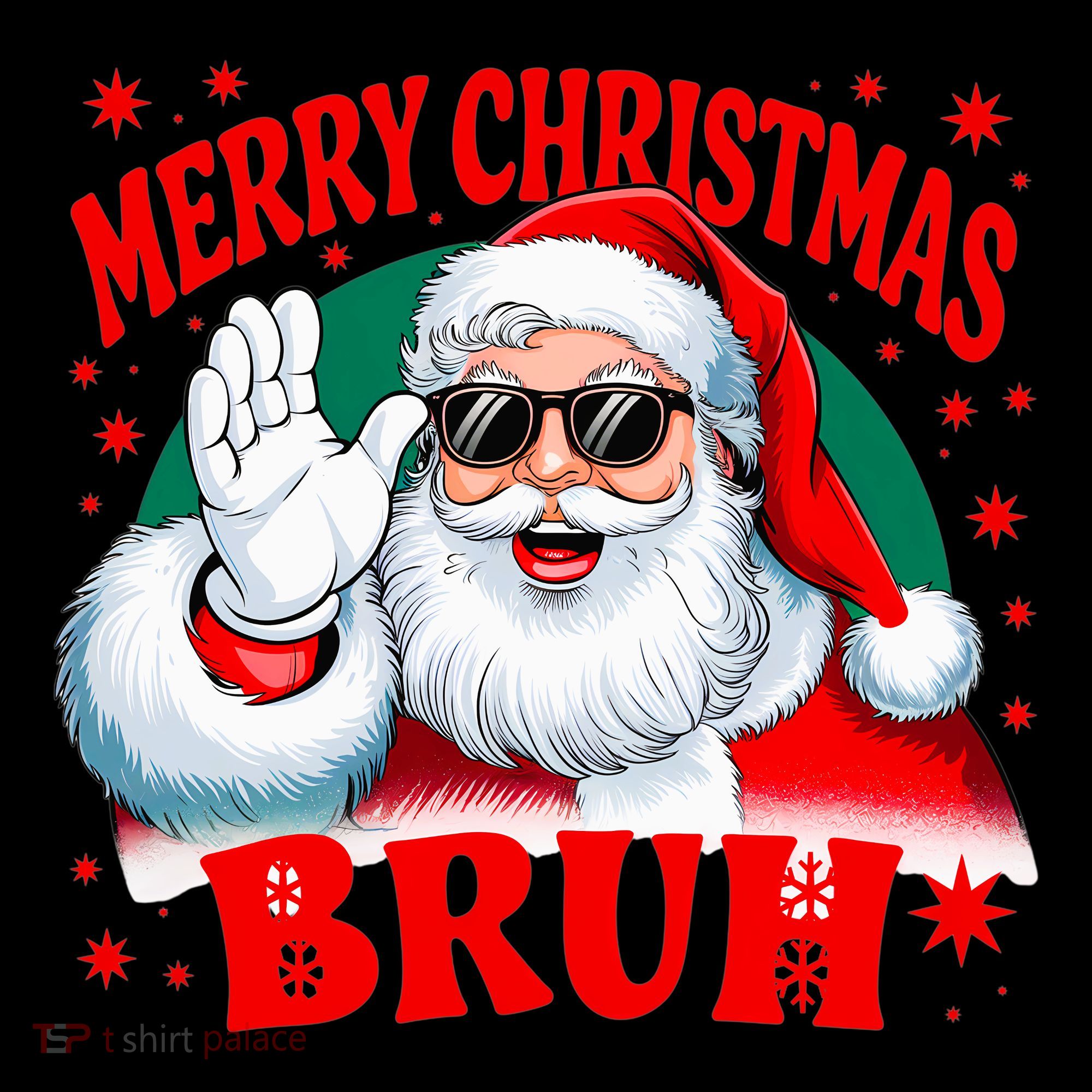 Merry Christmas Bruh Santa Claus Funny Coffee Mug