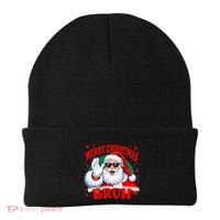 Merry Christmas Bruh Santa Claus Funny Beanie thumb 0