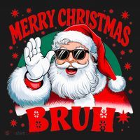 Merry Christmas Bruh Santa Claus Funny Women's Tank Top thumb 5