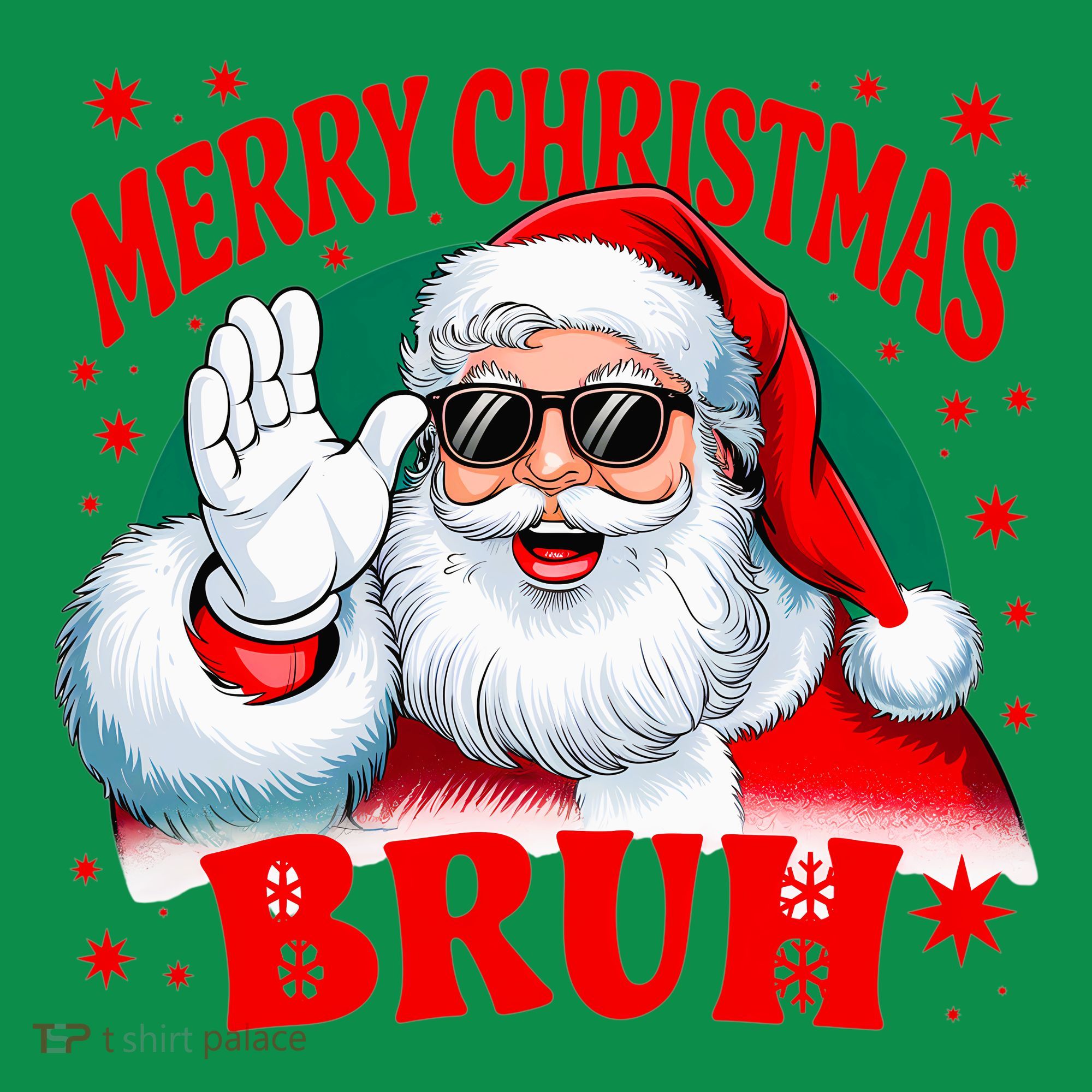 Merry Christmas Bruh Santa Claus Funny Sweatshirt