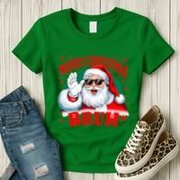 Merry Christmas Bruh Santa Claus Funny Women's T-Shirt thumb 3