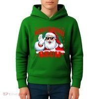 Merry Christmas Bruh Santa Claus Funny Kids Hoodie thumb 4
