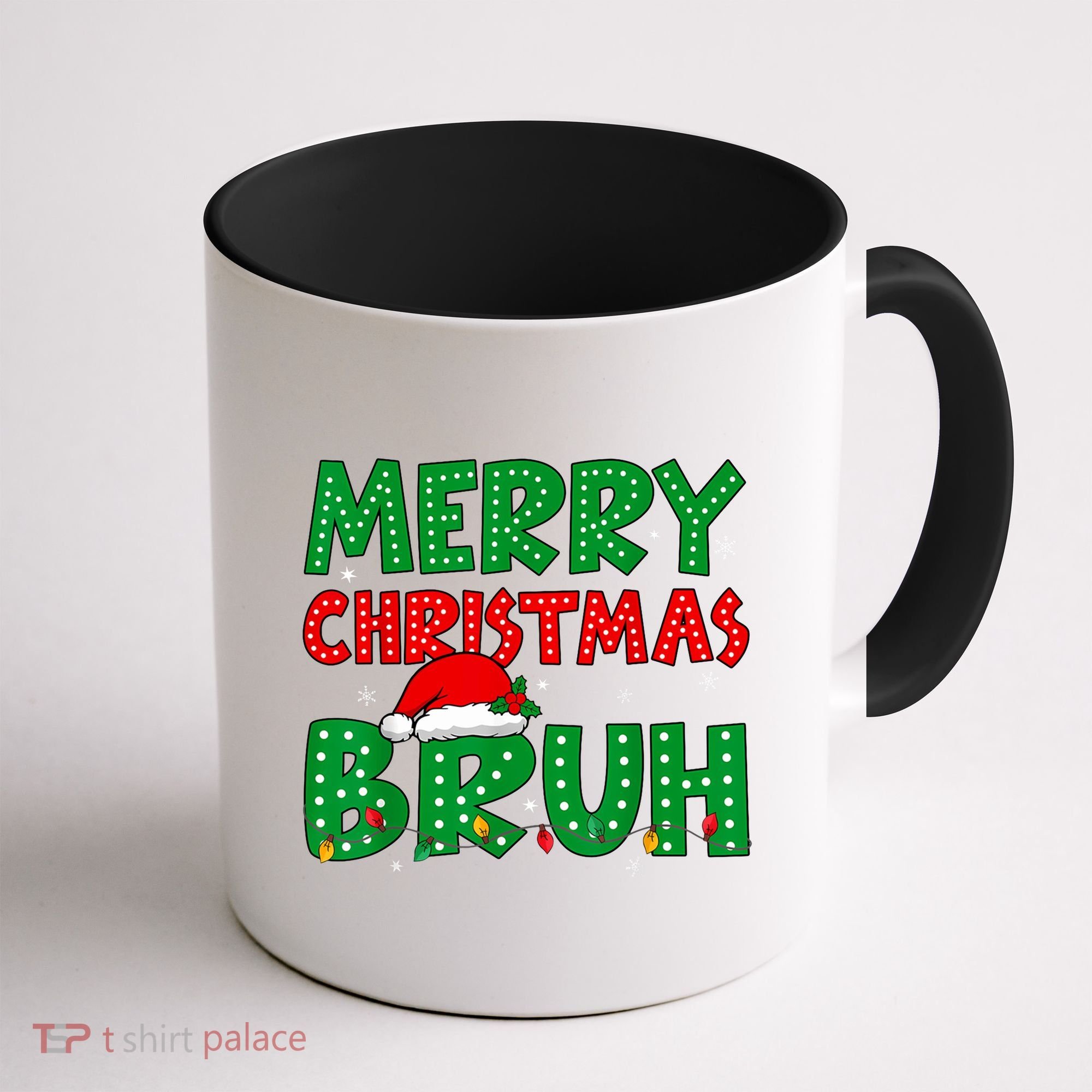 Merry Christmas Bruh Meme Funny Holiday Coffee Mug