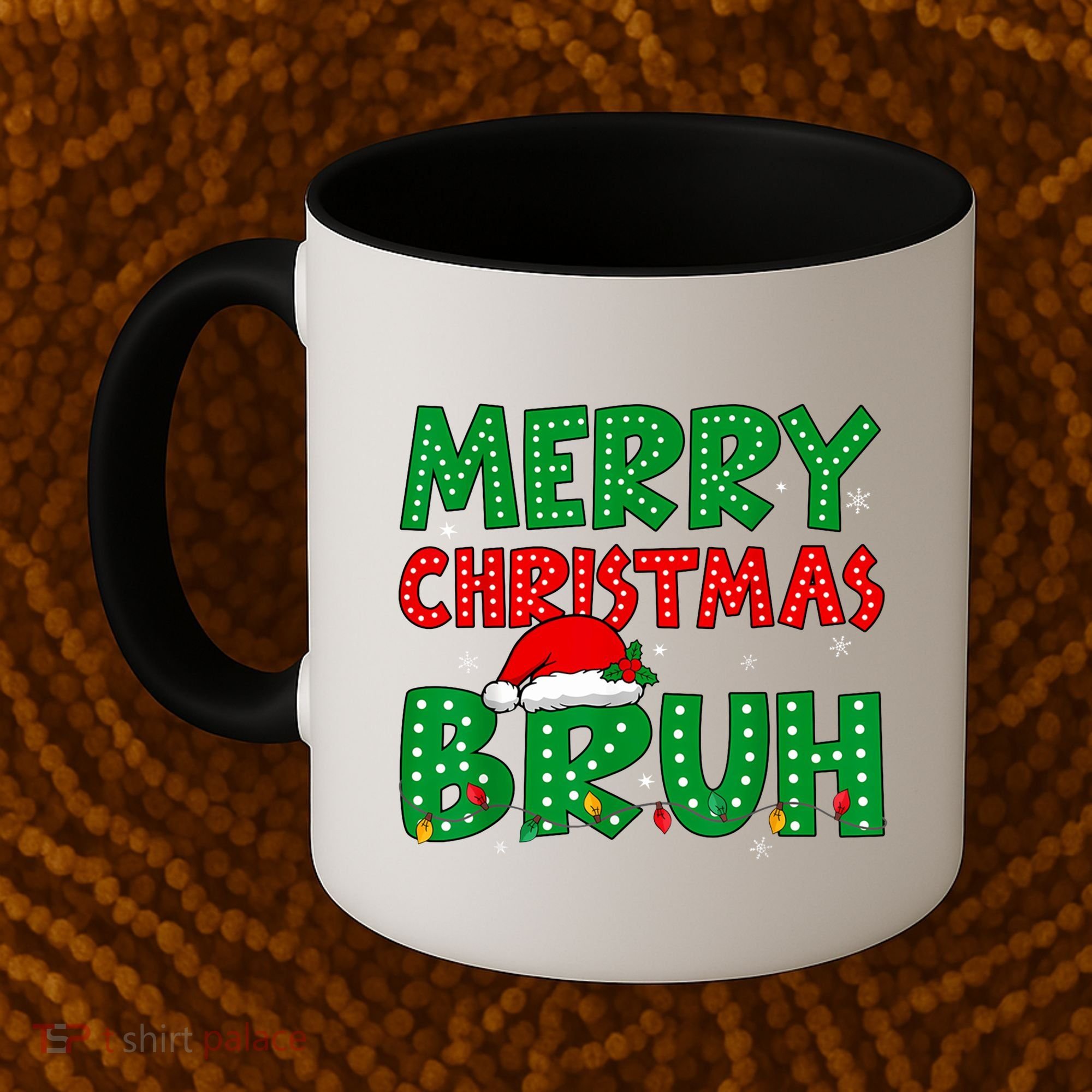 Merry Christmas Bruh Meme Funny Holiday Coffee Mug