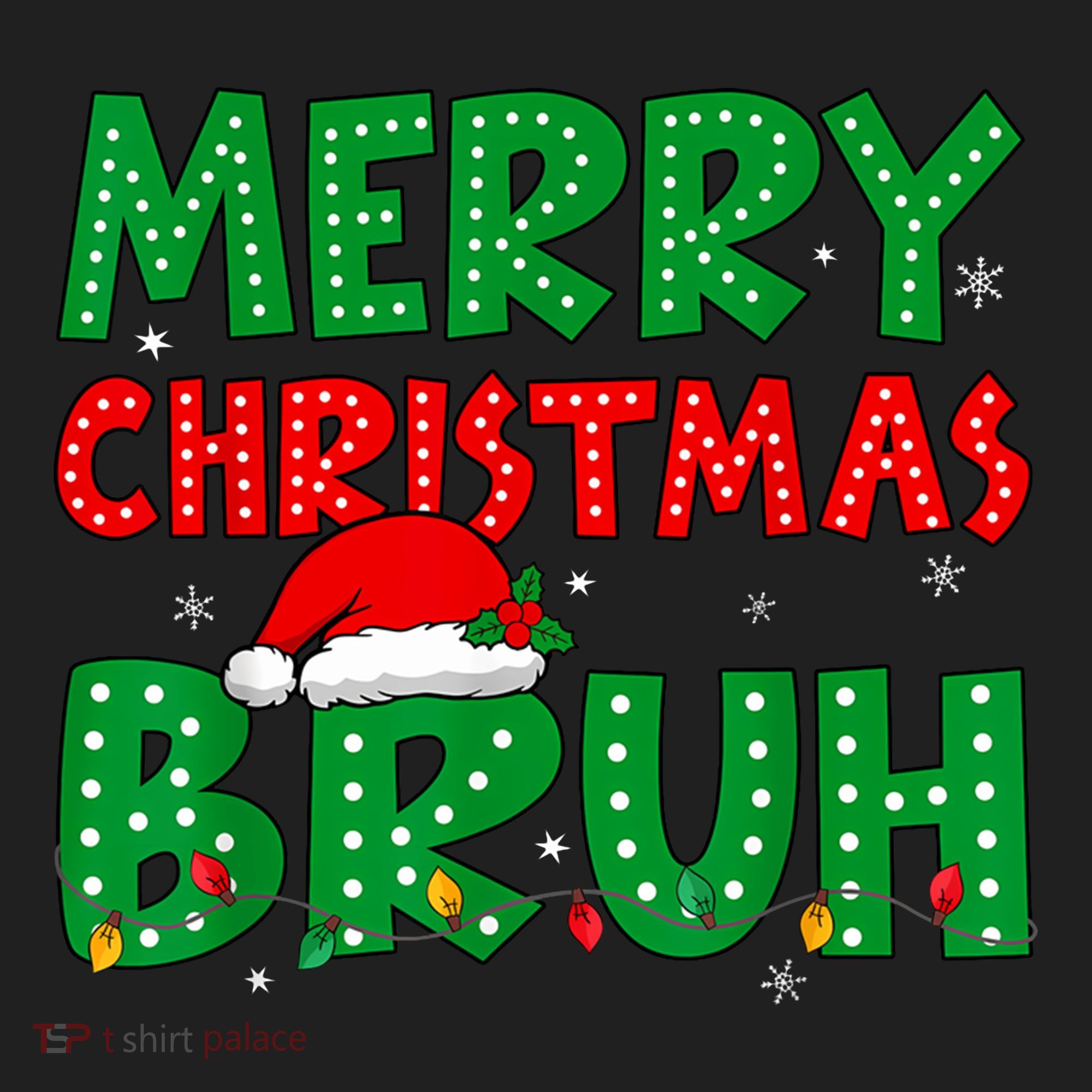 Merry Christmas Bruh Meme Funny Holiday Beanie