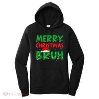 Merry Christmas Bruh Meme Funny Holiday Women's Hoodie thumb 0