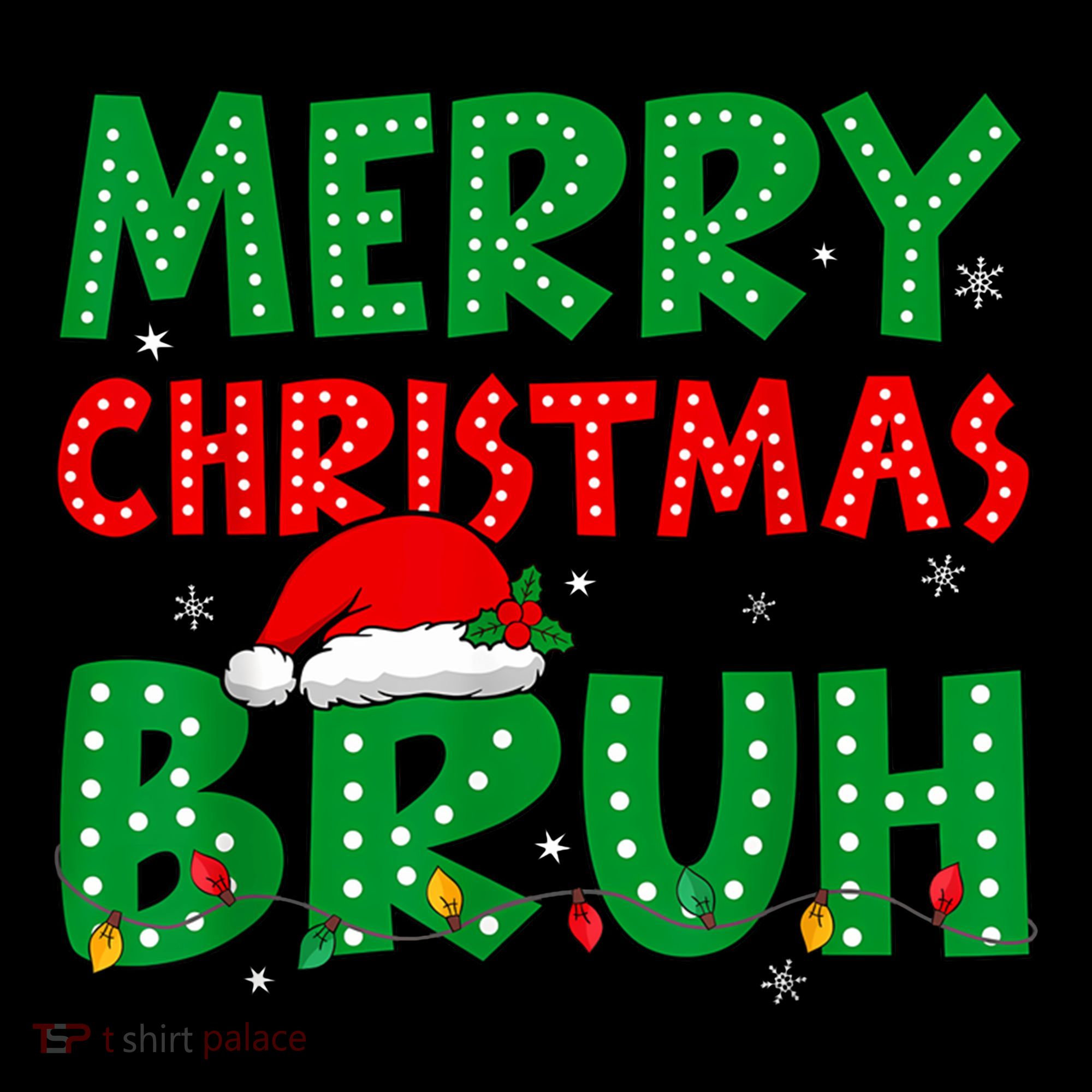 Merry Christmas Bruh Meme Funny Holiday Women's Hoodie