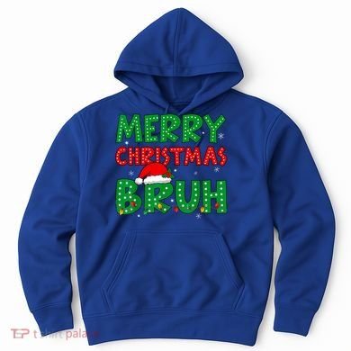 Merry Christmas Bruh Meme Funny Holiday Hoodie