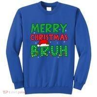 Merry Christmas Bruh Meme Funny Holiday Sweatshirt thumb 0