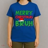 Merry Christmas Bruh Meme Funny Holiday T-Shirt thumb 4
