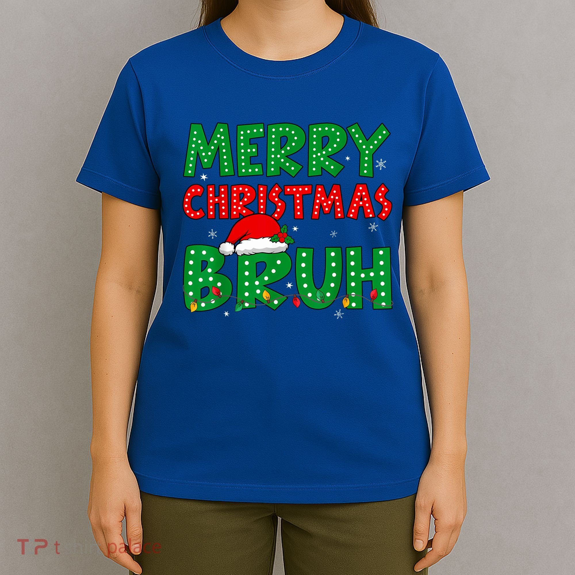Merry Christmas Bruh Meme Funny Holiday T-Shirt
