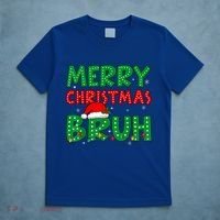 Merry Christmas Bruh Meme Funny Holiday T-Shirt thumb 5