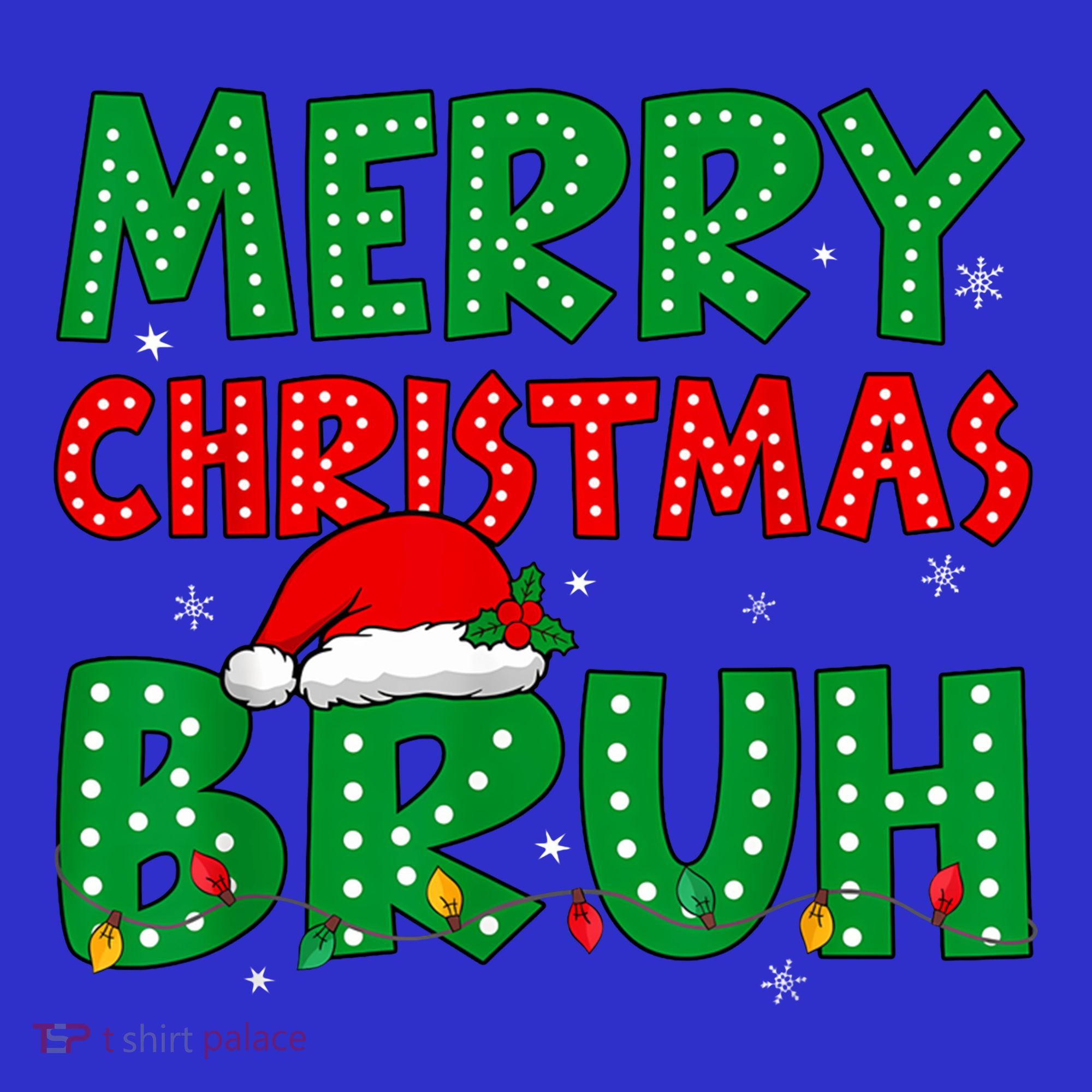 Merry Christmas Bruh Meme Funny Holiday Women's Tank Top