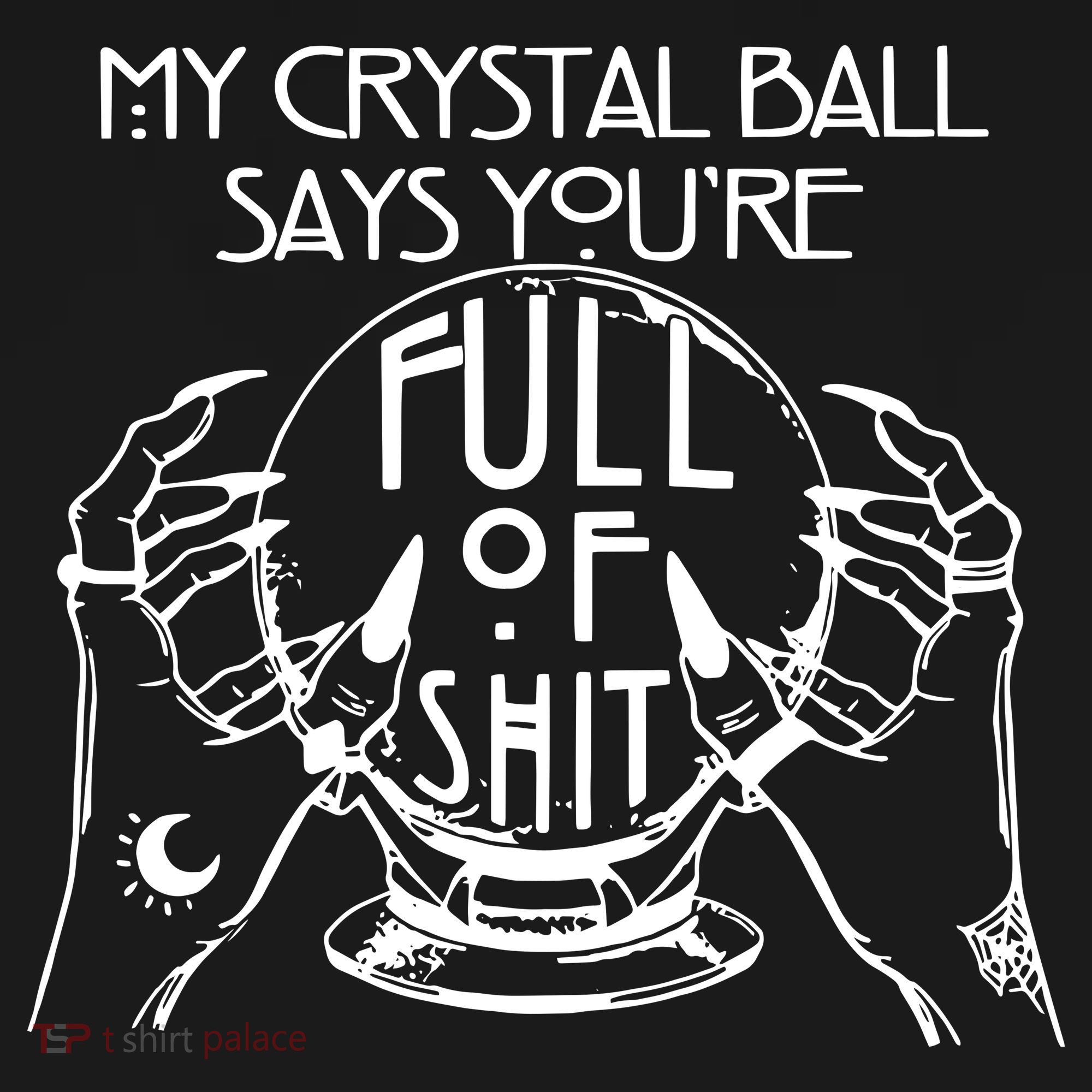 My Crystal Ball Says You're Full Of Shit Wizard Witch Fortune Teller Coaster