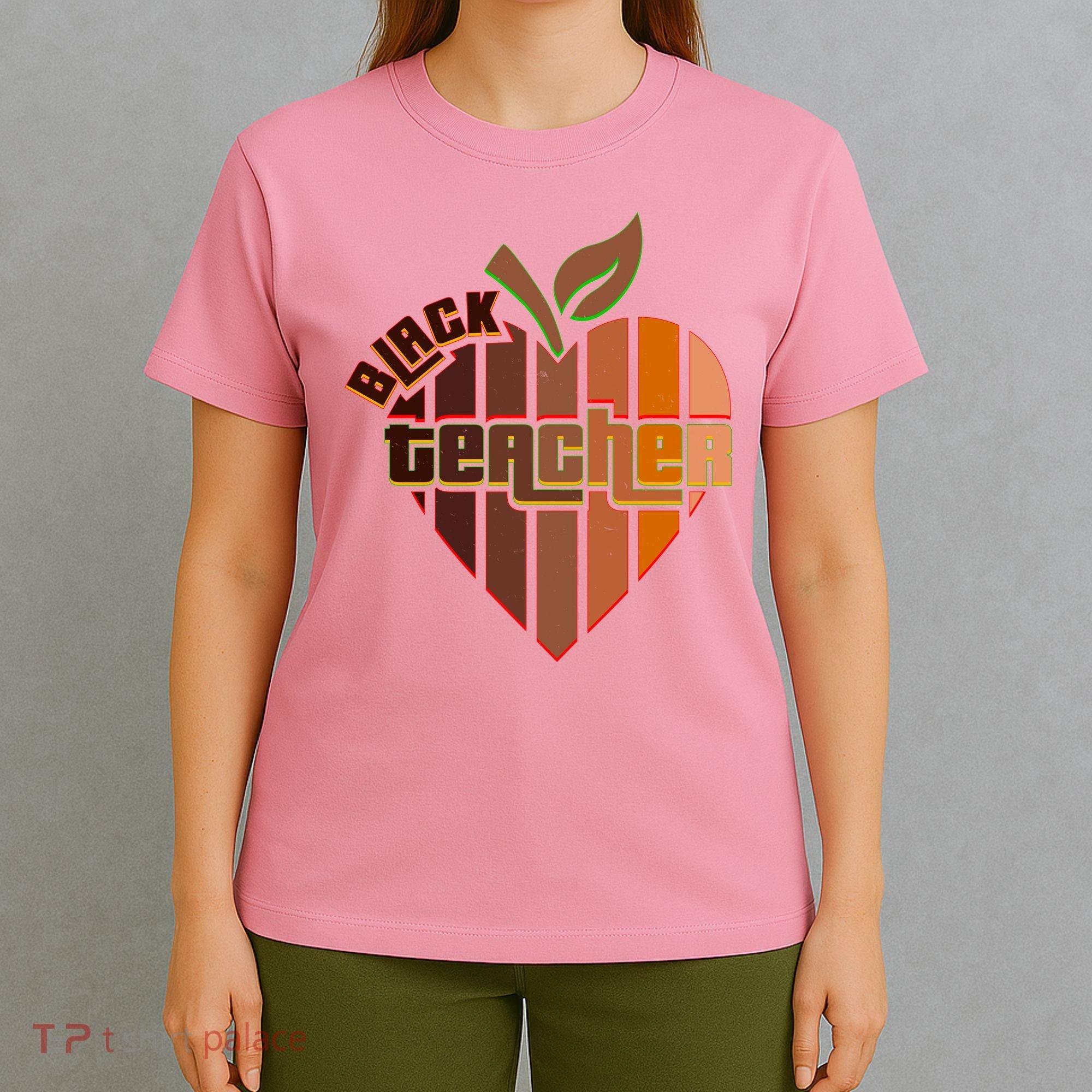 Melanin Colors Black Teacher T-Shirt