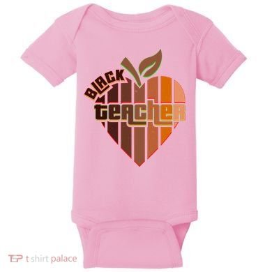 Melanin Colors Black Teacher Baby Bodysuit