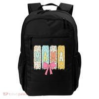 Mama Coquette Bow Groovy Floral Mothers Day Mama Backpack thumb 0