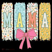 Mama Coquette Bow Groovy Floral Mothers Day Mama Coffee Mug thumb 5