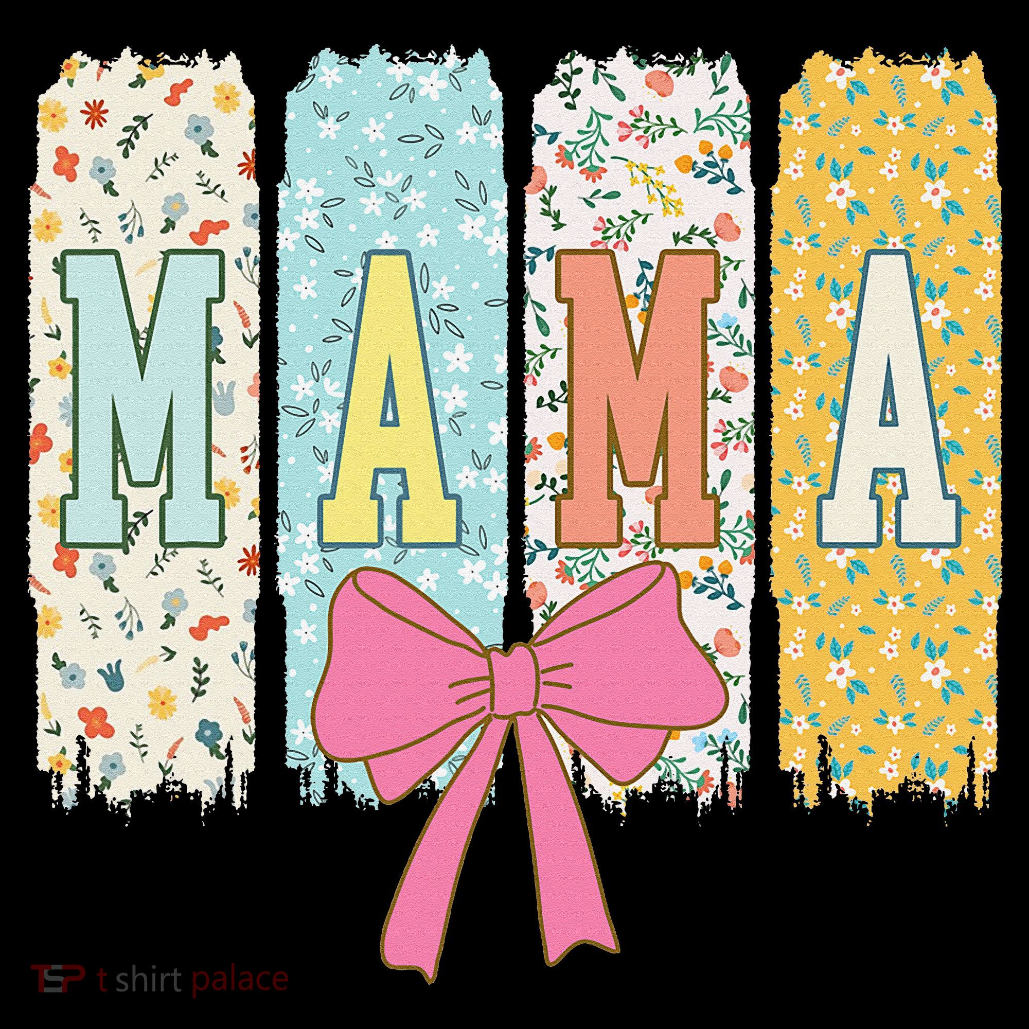 Mama Coquette Bow Groovy Floral Mothers Day Mama Coffee Mug