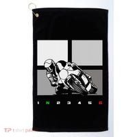 Motorcycle Clothing Biker Motorcycle Golf Towel thumb 0