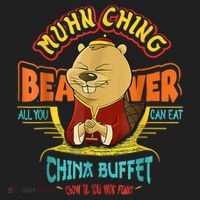 Muhn Ching Beaver All You Can Eat China Buffet Chow Comfort Colors Boxy T-Shirt thumb 3