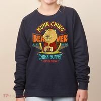 Muhn Ching Beaver All You Can Eat China Buffet Chow Women's Sweatshirt thumb 0