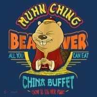 Muhn Ching Beaver All You Can Eat China Buffet Chow Women's Hoodie thumb 2