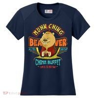 Muhn Ching Beaver All You Can Eat China Buffet Chow Women's Cooling Performance Crew T-Shirt thumb 0