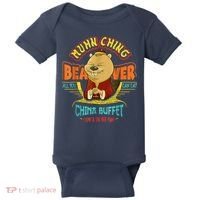 Muhn Ching Beaver All You Can Eat China Buffet Chow Baby Bodysuit thumb 0
