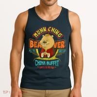 Muhn Ching Beaver All You Can Eat China Buffet Chow Tank Top thumb 3