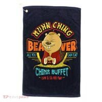 Muhn Ching Beaver All You Can Eat China Buffet Chow Golf Towel thumb 0