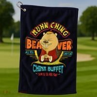 Muhn Ching Beaver All You Can Eat China Buffet Chow Golf Towel thumb 1