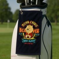 Muhn Ching Beaver All You Can Eat China Buffet Chow Golf Towel thumb 2