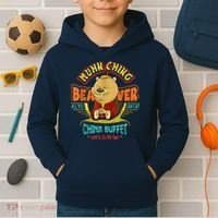 Muhn Ching Beaver All You Can Eat China Buffet Chow Kids Hoodie thumb 2