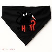 Murder Cat Bloody Knife What? Funny Humor Cats USA-Made Doggie Bandana thumb 0