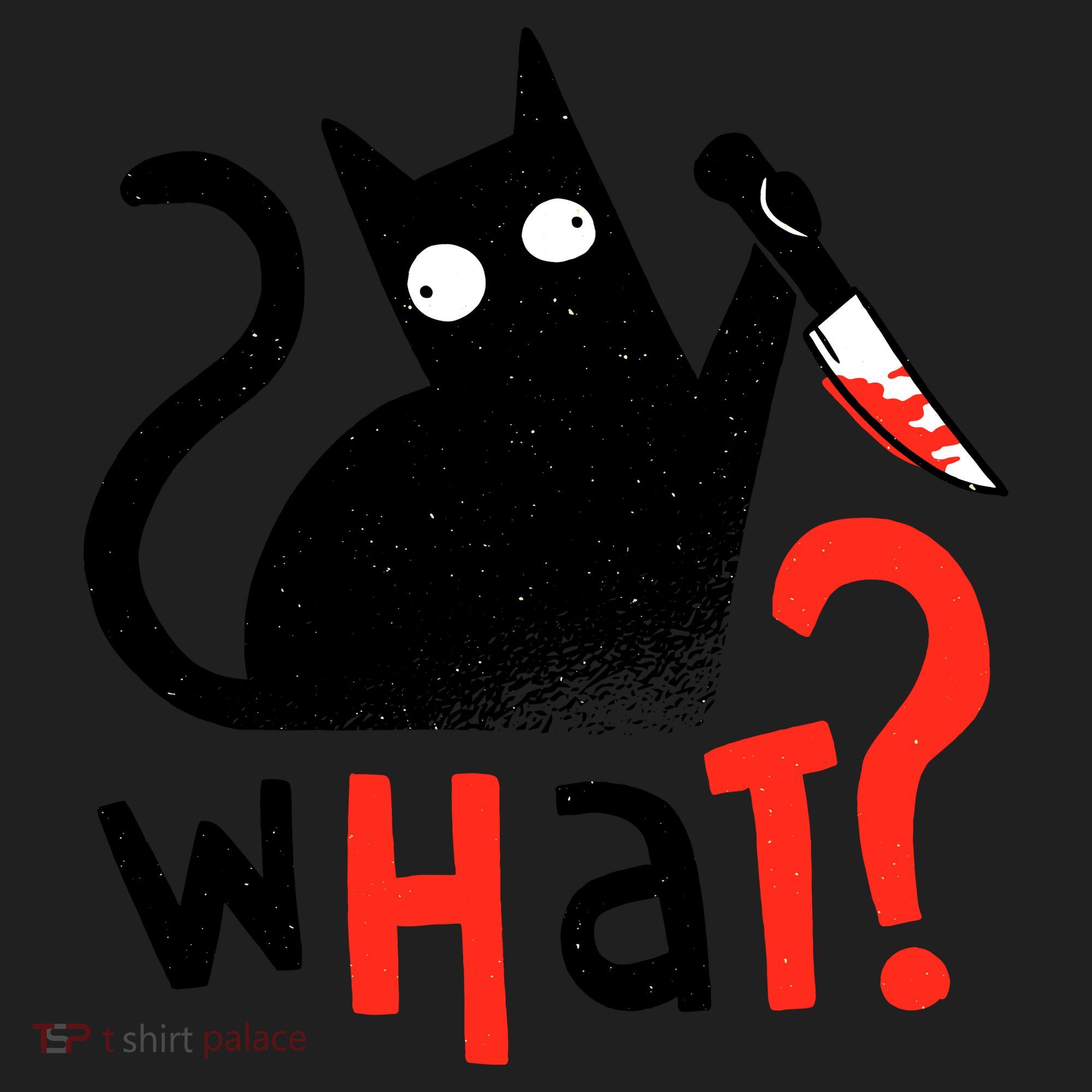 Murder Cat Bloody Knife What? Funny Humor Cats Beanie