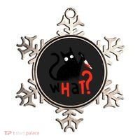 Murder Cat Bloody Knife What? Funny Humor Cats Ornament thumb 0