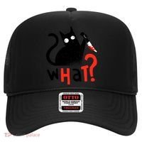 Murder Cat Bloody Knife What? Funny Humor Cats Hat thumb 0