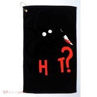 Murder Cat Bloody Knife What? Funny Humor Cats Golf Towel thumb 0