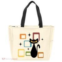 Mid Century Black Cat Tote Bag thumb 0