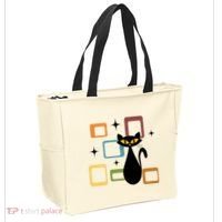 Mid Century Black Cat Tote Bag thumb 2