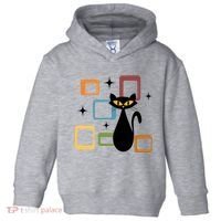Mid Century Black Cat Toddler Hoodie thumb 0