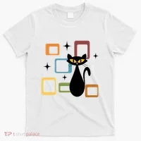 Mid Century Black Cat T-Shirt thumb 0