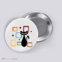 Mid Century Black Cat Button thumb 0