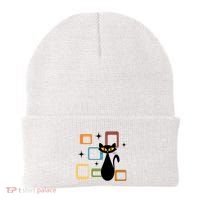 Mid Century Black Cat Beanie thumb 0