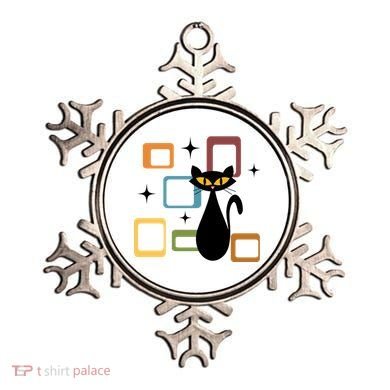 Mid Century Black Cat Ornament