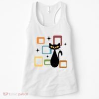 Mid Century Black Cat Women's Tank Top thumb 0