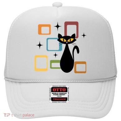 Mid Century Black Cat Hat