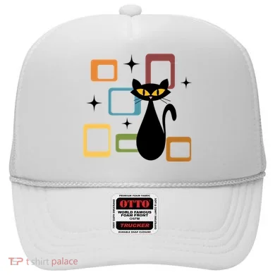 Mid Century Black Cat Hat