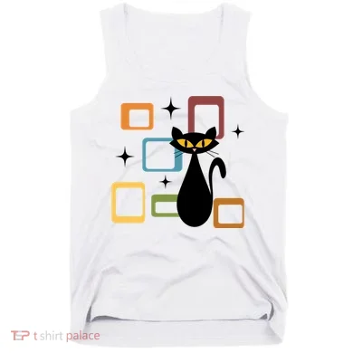 Mid Century Black Cat Tank Top